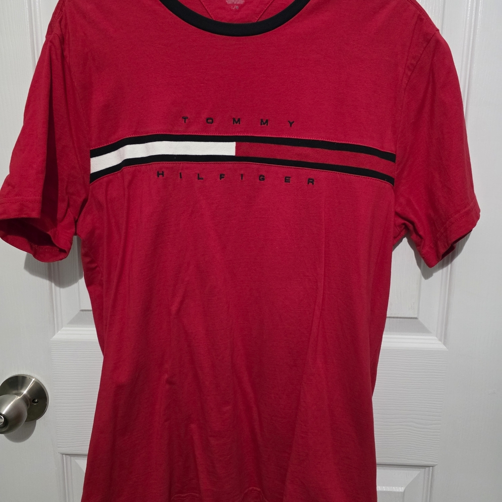 Tommy Hilfiger Bold Red Short Sleeve Tee